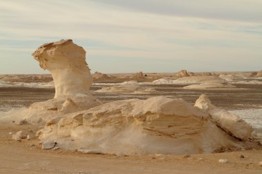 Mısır Sahrası 'ndaki Farafra' daki Beyaz Çöl.