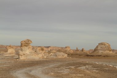 Mısır Sahrası 'ndaki Farafra' daki Beyaz Çöl.