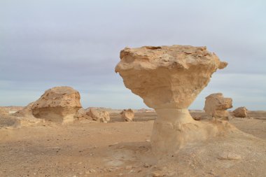 Mısır Sahrası 'ndaki Farafra' daki Beyaz Çöl.
