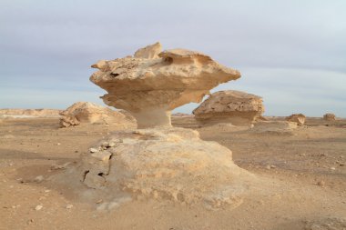 Mısır Sahrası 'ndaki Farafra' daki Beyaz Çöl.