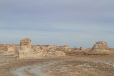 Mısır Sahrası 'ndaki Farafra' daki Beyaz Çöl.