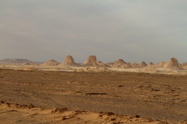 Mısır Sahrası 'ndaki Farafra' daki Beyaz Çöl.