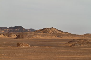 The Black Desert in the Sahara of Egypt clipart