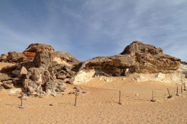 Crystal Grotto Mısır Sahara beyaz çölde kapalı