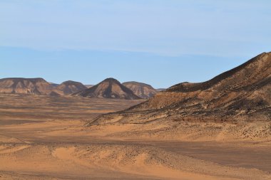 The Black Desert in the Sahara of Egypt clipart