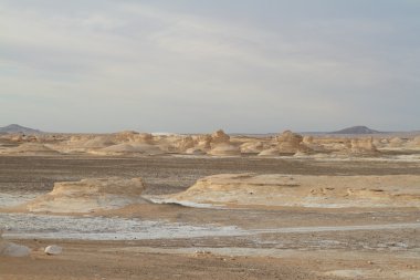 Mısır Sahrası 'ndaki Farafra' daki Beyaz Çöl.