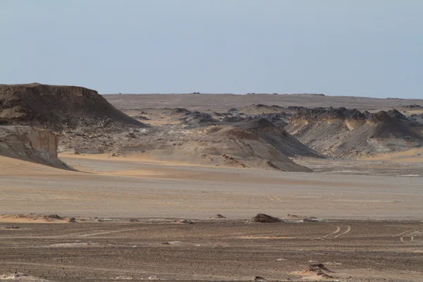 Černá poušti Sahaře, Egypta — Stock fotografie