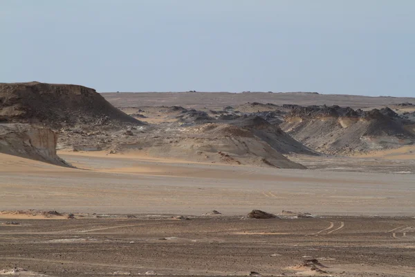 De zwarte woestijn in de Sahara van Egypte — Stockfoto