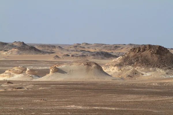 De Witte Woestijn bij Farafra in de Sahara van Egypte — Stockfoto