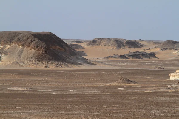 Černá poušti Sahaře, Egypta — Stock fotografie