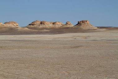 Mısır Sahrası 'ndaki Farafra' daki Beyaz Çöl.