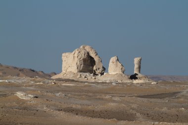 Mısır Sahrası 'ndaki Farafra' daki Beyaz Çöl.