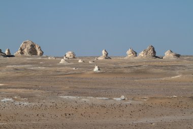 Mısır Sahrası 'ndaki Farafra' daki Beyaz Çöl.