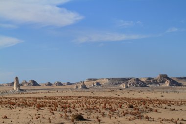 Mısır Sahrası 'ndaki Farafra' daki Beyaz Çöl.