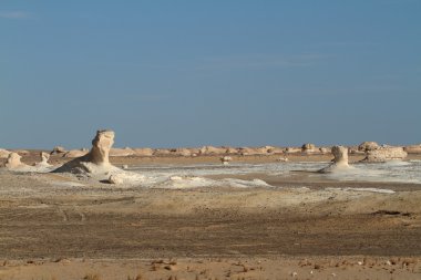 Mısır Sahrası 'ndaki Farafra' daki Beyaz Çöl.