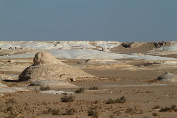 O deserto branco em Farafra, no Saara do Egito — Fotografia de Stock