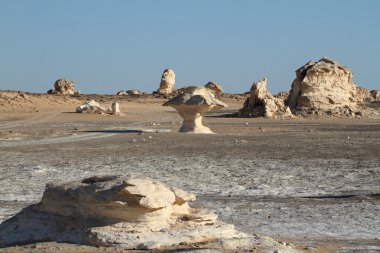 Mısır Sahrası 'ndaki Farafra' daki Beyaz Çöl.