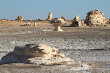 Mısır Sahrası 'ndaki Farafra' daki Beyaz Çöl.