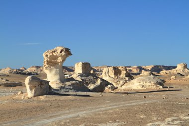 Mısır Sahrası 'ndaki Farafra' daki Beyaz Çöl.
