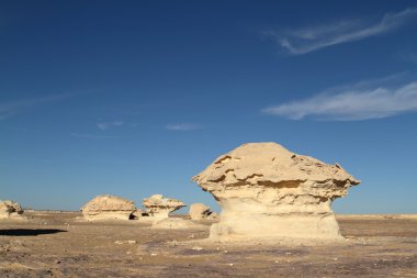 Mısır Sahrası 'ndaki Farafra' daki Beyaz Çöl.