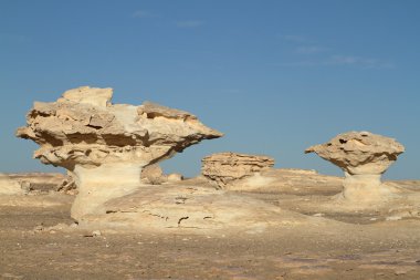 Mısır Sahrası 'ndaki Farafra' daki Beyaz Çöl.