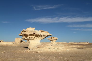 Mısır Sahrası 'ndaki Farafra' daki Beyaz Çöl.