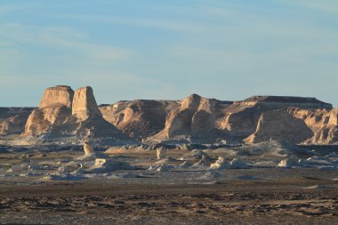 Mısır Sahrası 'ndaki Farafra' daki Beyaz Çöl.