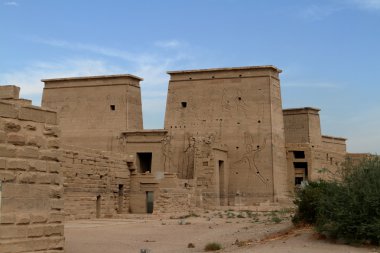The Isis Temple of Philae in Egypt clipart
