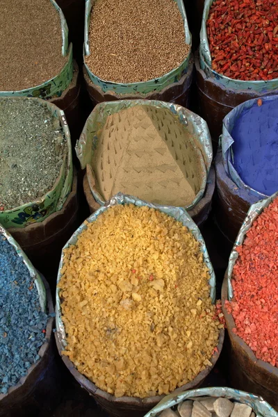 Spices at a Spice Market of Aswan in Egypt — Stock Photo, Image