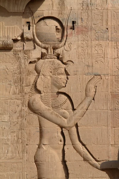 Hiéroglyphes et images de temple en Egypte — Photo