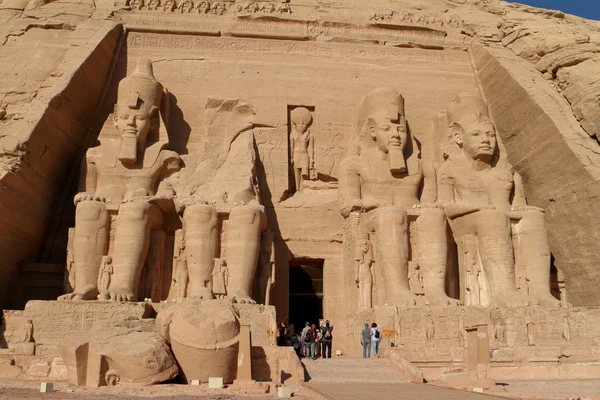 Os templos de Abu Simbel no Egito — Fotografia de Stock