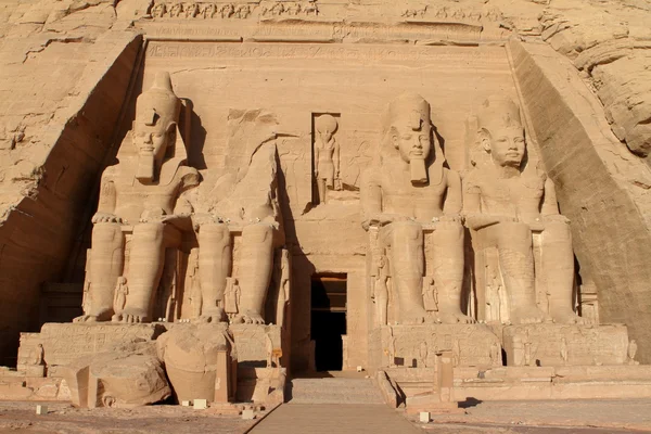 Os templos de Abu Simbel no Egito — Fotografia de Stock