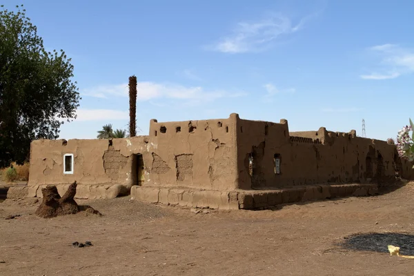 A village in the Sudanese Sahara — Stock Photo, Image