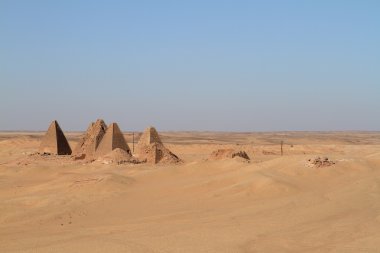 Jebel Barkal Sudan'daki piramitleri
