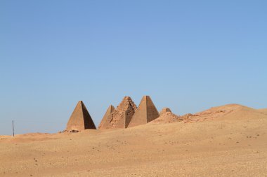 Jebel Barkal Sudan'daki piramitleri