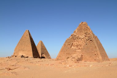 Jebel Barkal Sudan'daki piramitleri