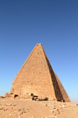 Jebel Barkal Sudan'daki piramitleri