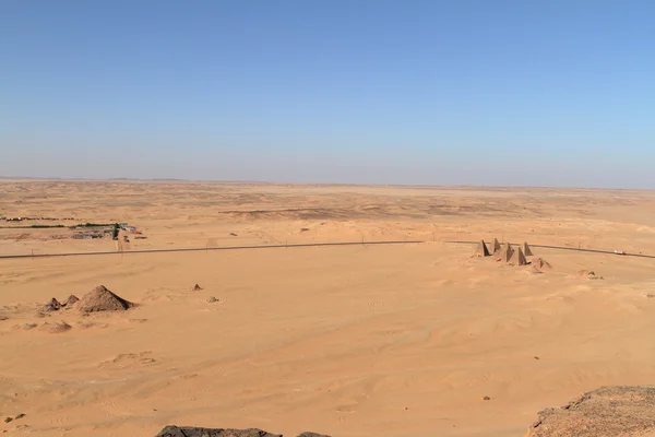 As pirâmides de Jebel Barkal no Sudão — Fotografia de Stock