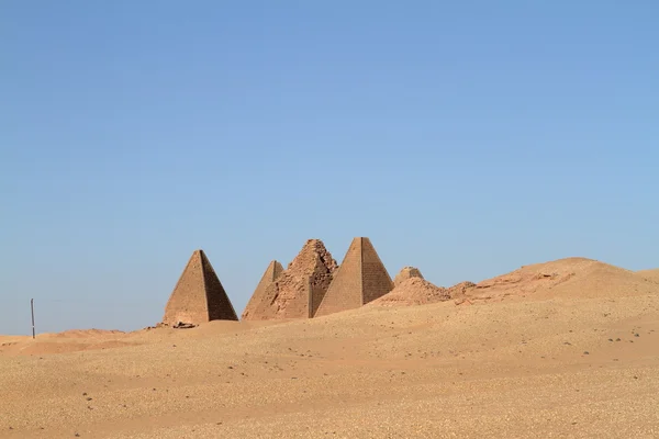 De piramides van Jebel Barkal in Soedan — Stockfoto