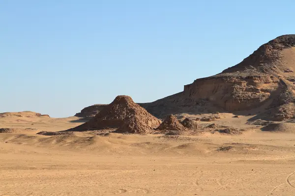 Jebel Barkal Sudan'daki piramitleri — Stok fotoğraf