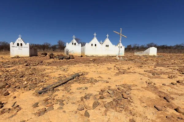 Одинокое старое кладбище в Каатинге — стоковое фото