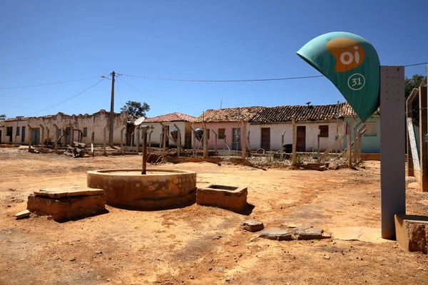 Одинокая деревня Кейшу-Дантас в Каатинге Бразилии — стоковое фото