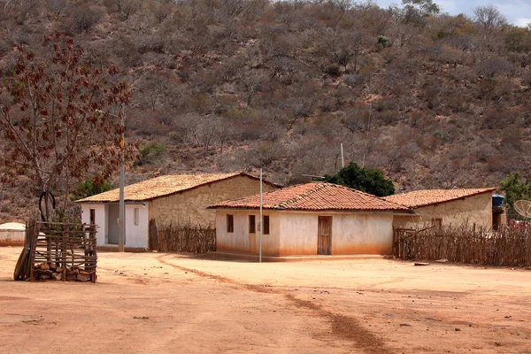 Village isolé Queixo Dantas dans la Caatinga du Brésil — Photo