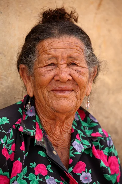 Old woman from Brazil Stock Photo