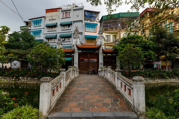 Ένας Ναός Βουδισμός Στην Πόλη Του Ανόι Στο Βιετνάμ — Φωτογραφία Αρχείου