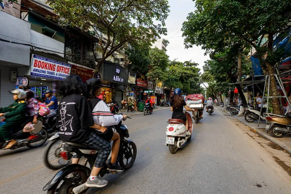 Tráfico Loco Hanoi Vietnam Octubre 2019 — Foto de Stock