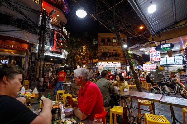 Mercado Nocturno Las Calles Hanoi Vietnam Octubre 2019 — Foto de Stock