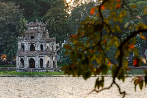 Tempel Van Lake Hoan Kiem Hanoi Vietnam — Stockfoto