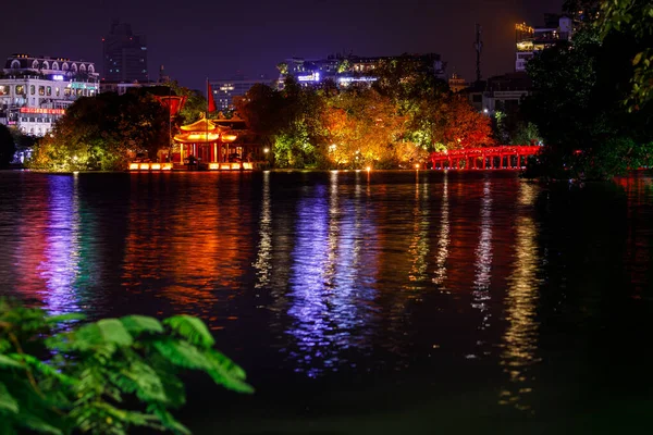 Ngoc Son Temple Lake Hoan Kiem Hanoi Vietnam — Stock Photo, Image