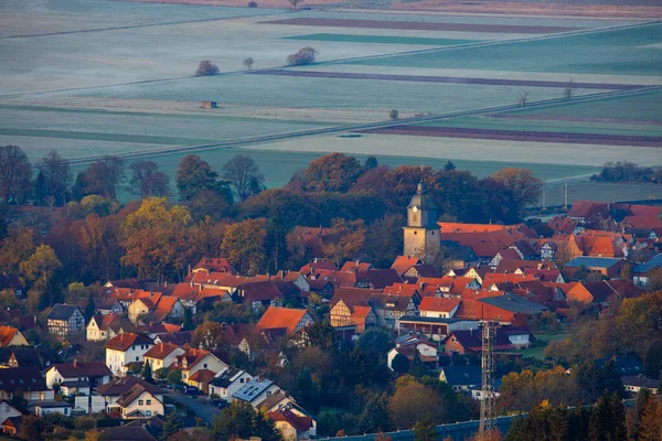 Vesnice Herleshausen Německu — Stock fotografie